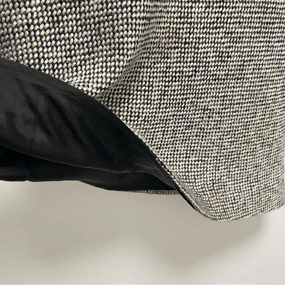 Anteprima Tweed Black White Knee Length Skirt Size EU 38 Small